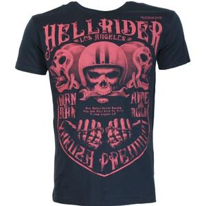 T-shirt Yakuza Premium Hell Rider - Born to Burn bleu foncé