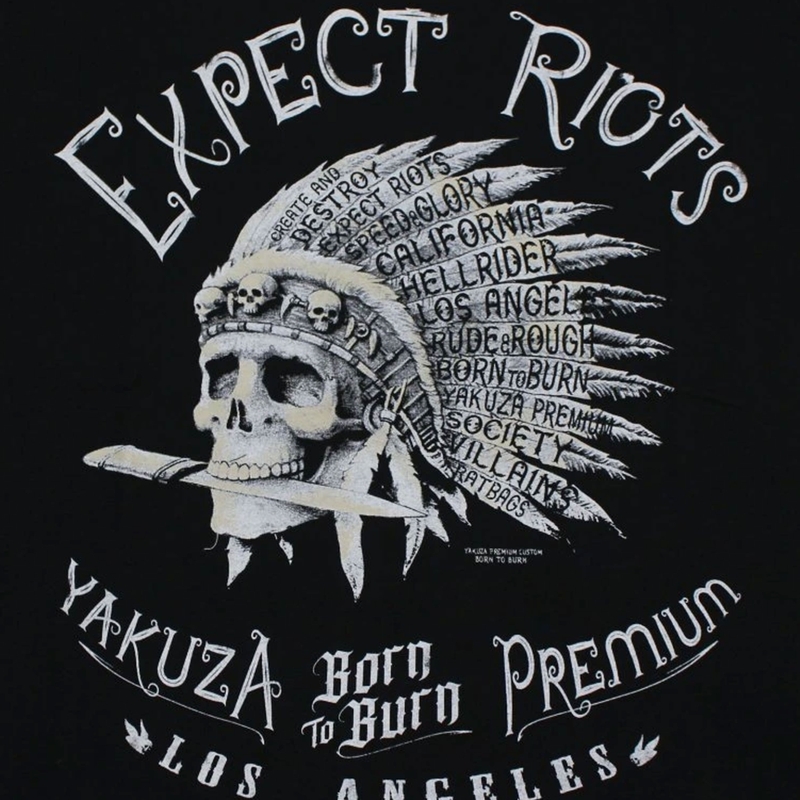 T-shirt Yakuza Premium Expect Riots - Los Angeles noir
