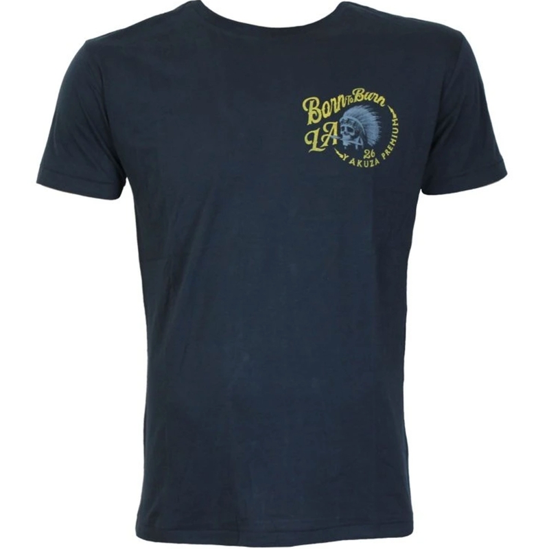 T-shirt Yakuza Premium Rude and Rough - Los Angeles bleu foncé