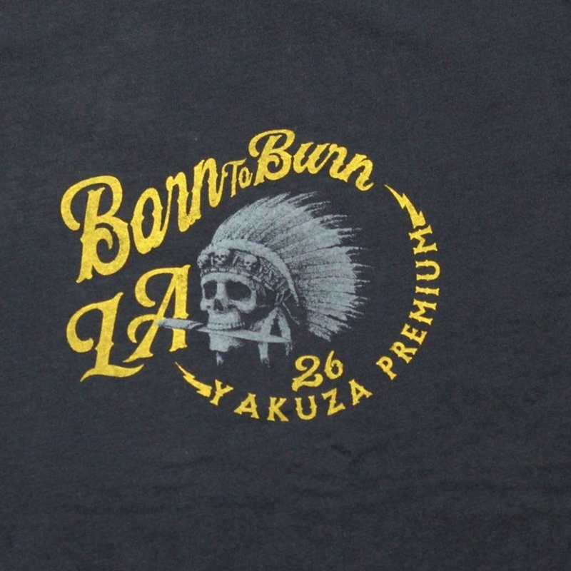 T-shirt Yakuza Premium Rude and Rough - Los Angeles bleu foncé