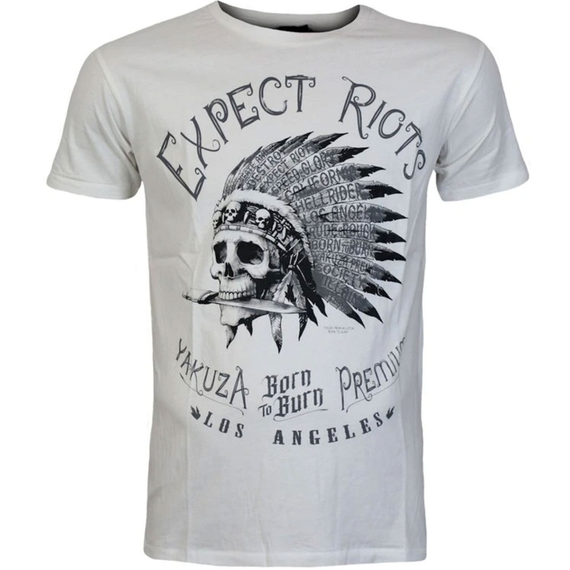 T-shirt Yakuza Premium Expect Riots - Los Angeles blanc