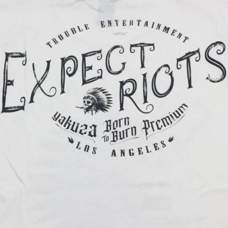 T-shirt Yakuza Premium Expect Riots - Los Angeles blanc