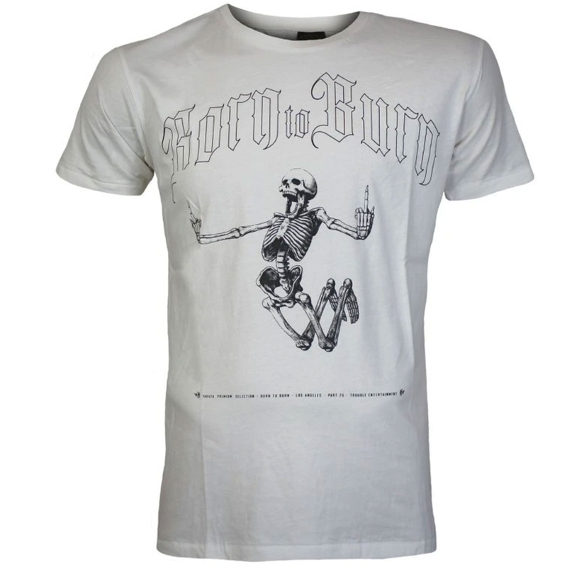 T-shirt Yakuza Premium Born to Burn - Los Angeles blanc