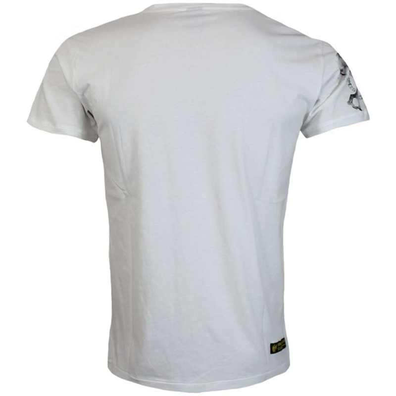 T-shirt Yakuza Premium Rude and Rough Born to Burn - Los Angeles blanc