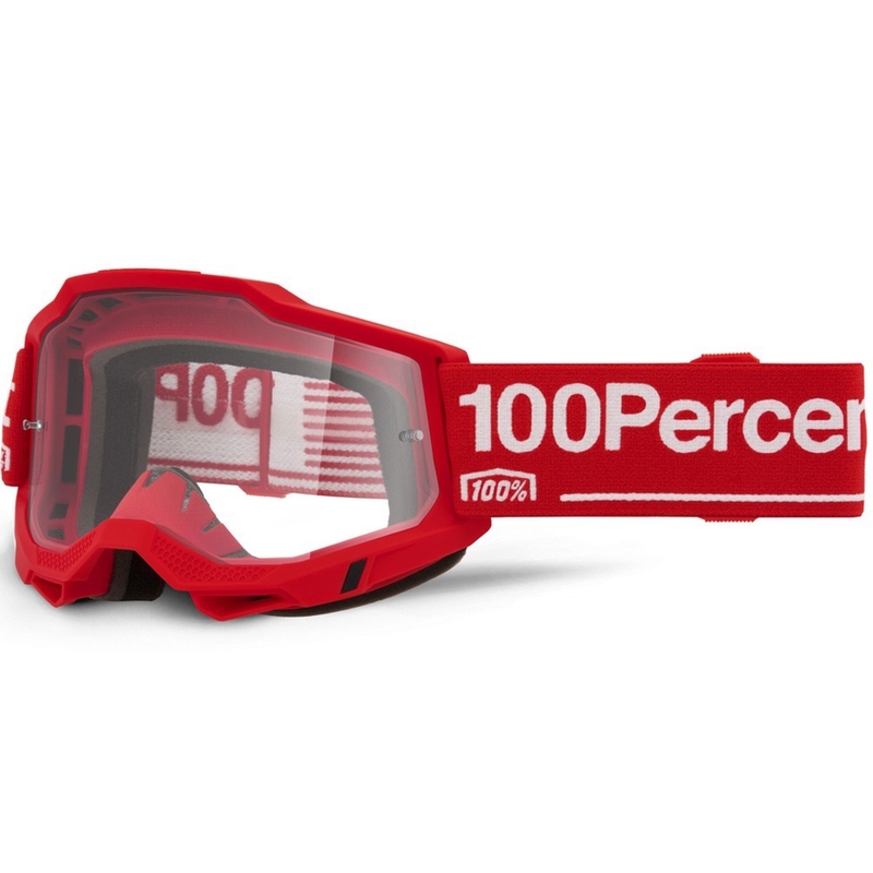 Lunettes de motocross 100% Accuri 2 Wolg avec plexiglas transparent
