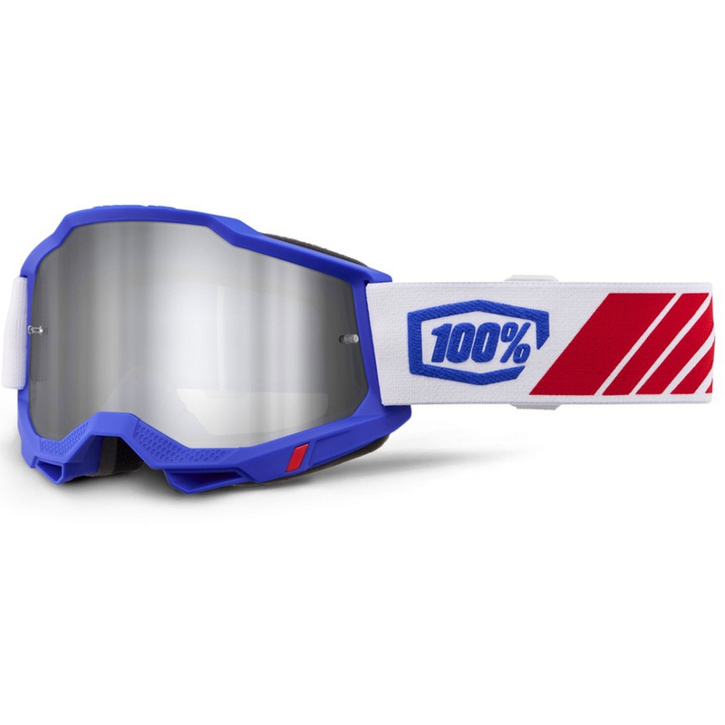 Lunettes de motocross 100% Accuri 2 Kolby avec plexiglas argenté