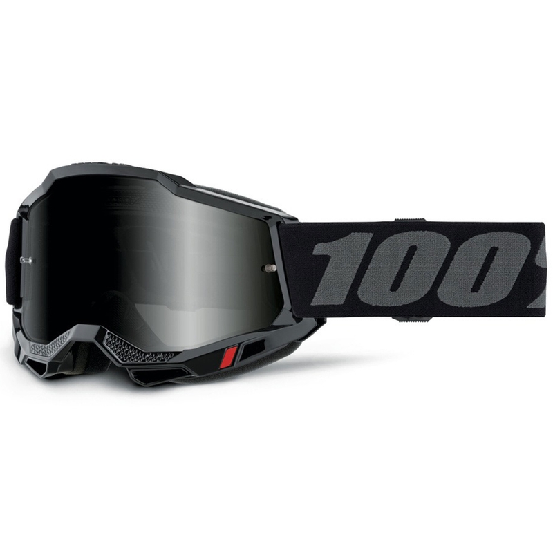 Lunettes de motocross 100% Accuri 2 Sand noir avec plexiglas fumé