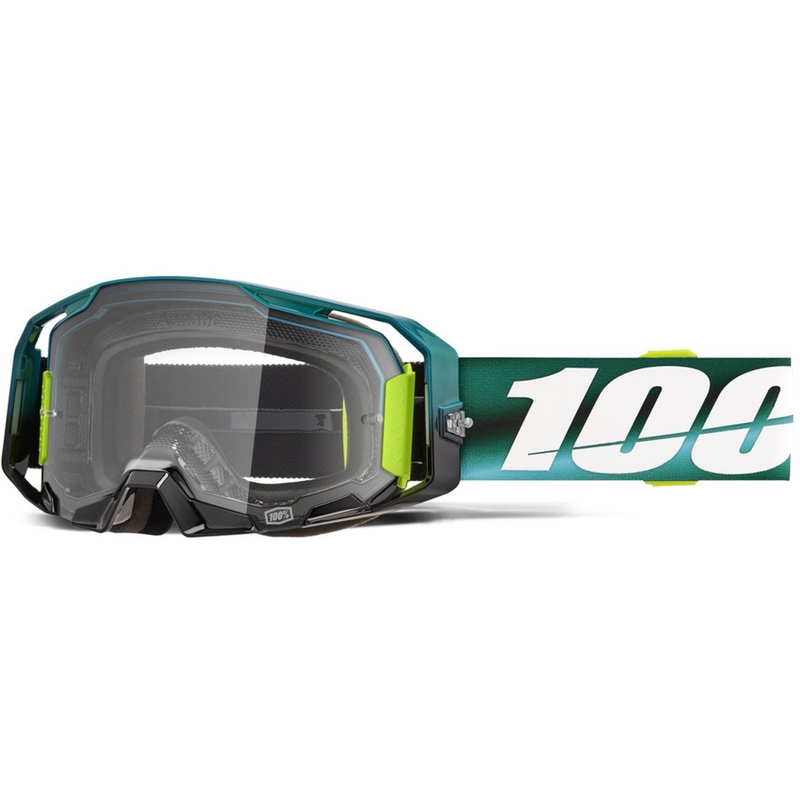 Lunettes de motocross 100 % ARmatic Polarity avec plexiglas transparent