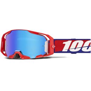Lunettes de motocross 100% ARmatic Best avec plexiglas bleu
