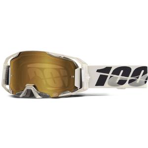 Lunettes de motocross 100% ARmatic Pitch avec plexiglas doré