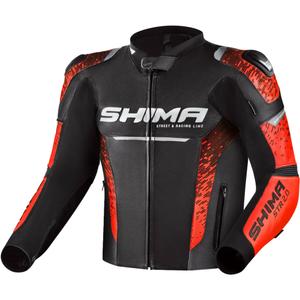 Veste moto Shima STR 2.0 rouge fluo