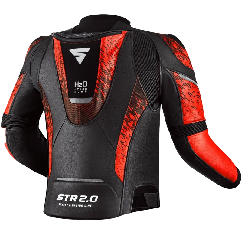 Veste moto Shima STR 2.0 rouge fluo