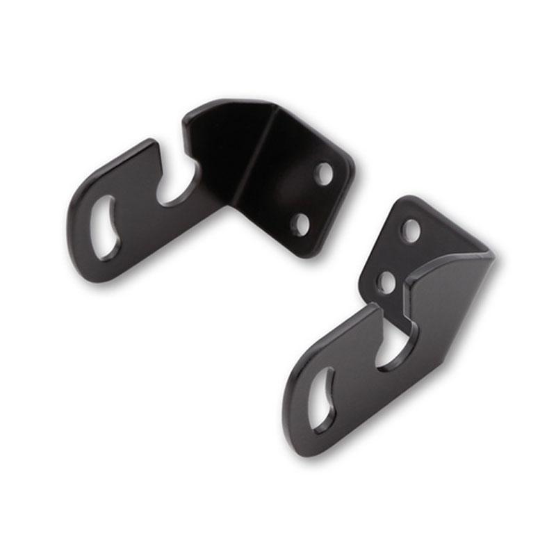 Support de clignotants Highsider Pro d'origine pour plaque d'immatriculation de moto Aprilia/BMW/Triumph/Yamaha, noir