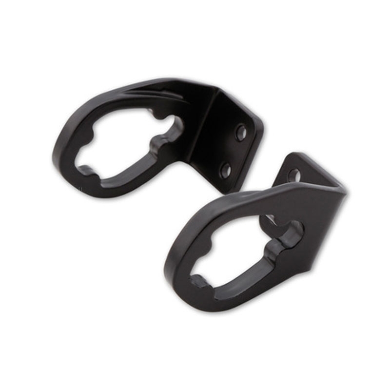 Support de clignotant LED d'origine Highsider Pro pour plaque d'immatriculation moto Ducati, noir