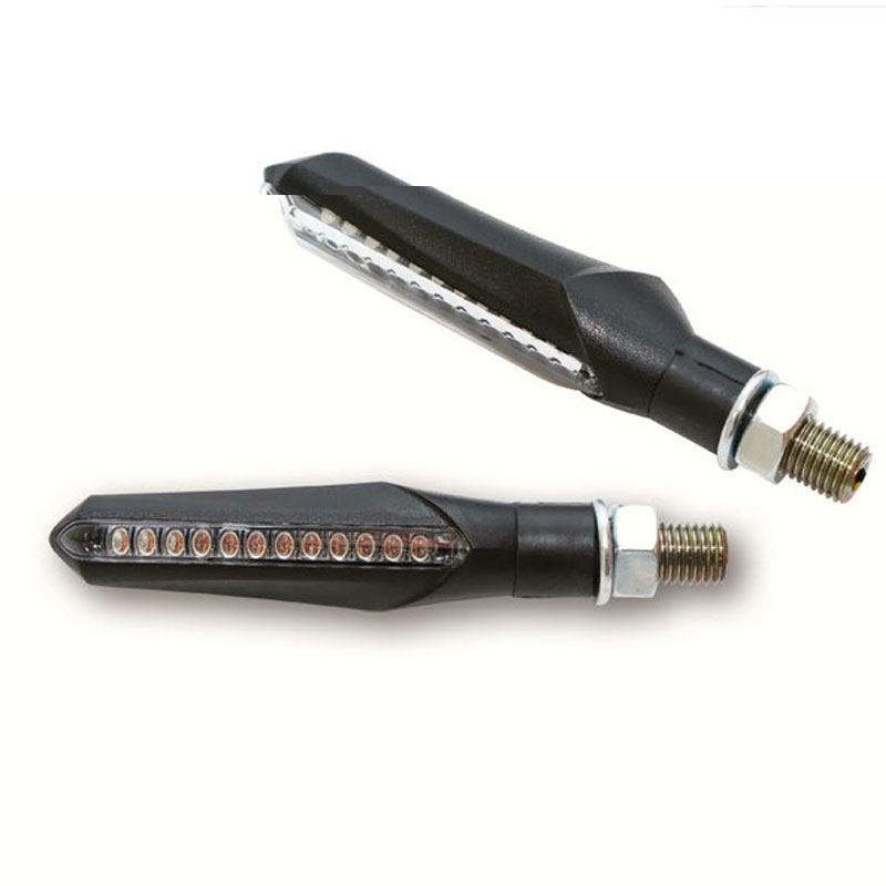 Clignotants LED moto Highsider Smart Run noirs