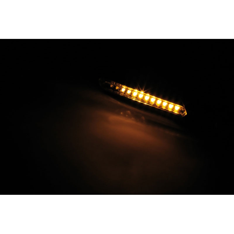 Clignotants LED moto Highsider Smart Run noirs