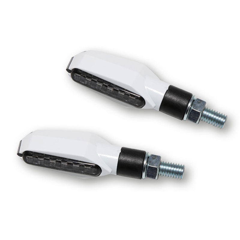 Clignotants LED moto Highsider Smart Multiface blancs