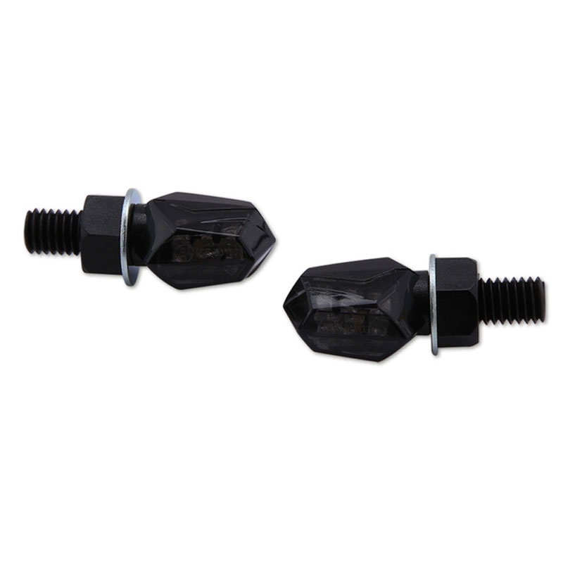 Clignotants LED moto Highsider Smart Tiny noirs