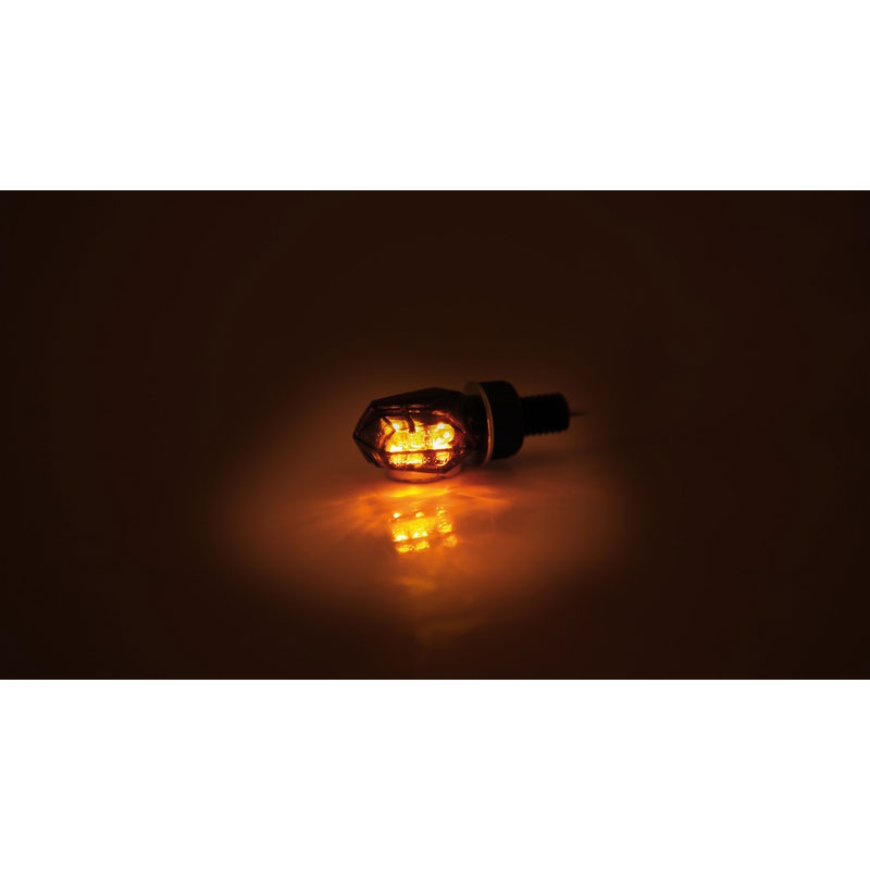 Clignotants LED moto Highsider Smart Tiny noirs