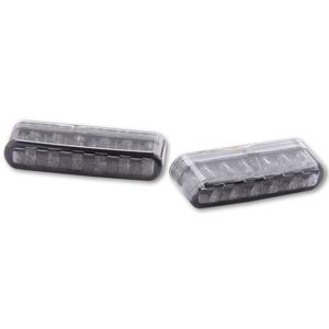 Clignotants moto Highsider Smart Shorty LED gris fumé