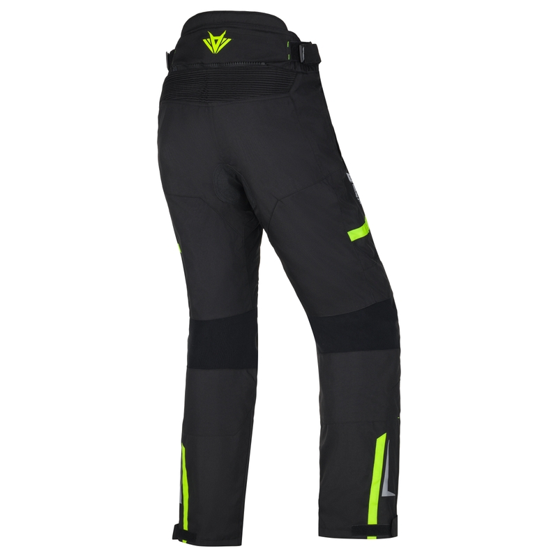 Short moto femme RSA EXO 2 noir-jaune fluo