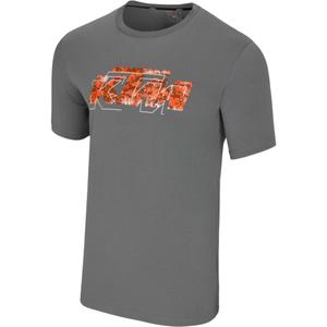 T-shirt gris avec logo KTM