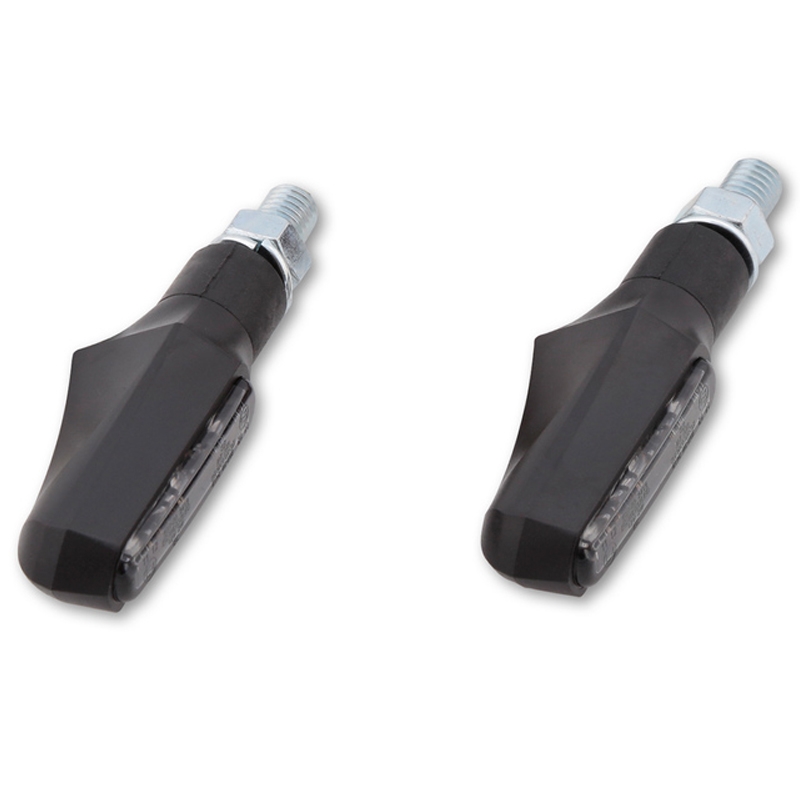 Clignotants moto Highsider Smart Shorty Fin noir