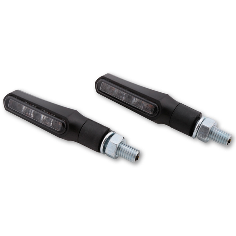 Clignotants moto Highsider Smart Shorty Fin noir