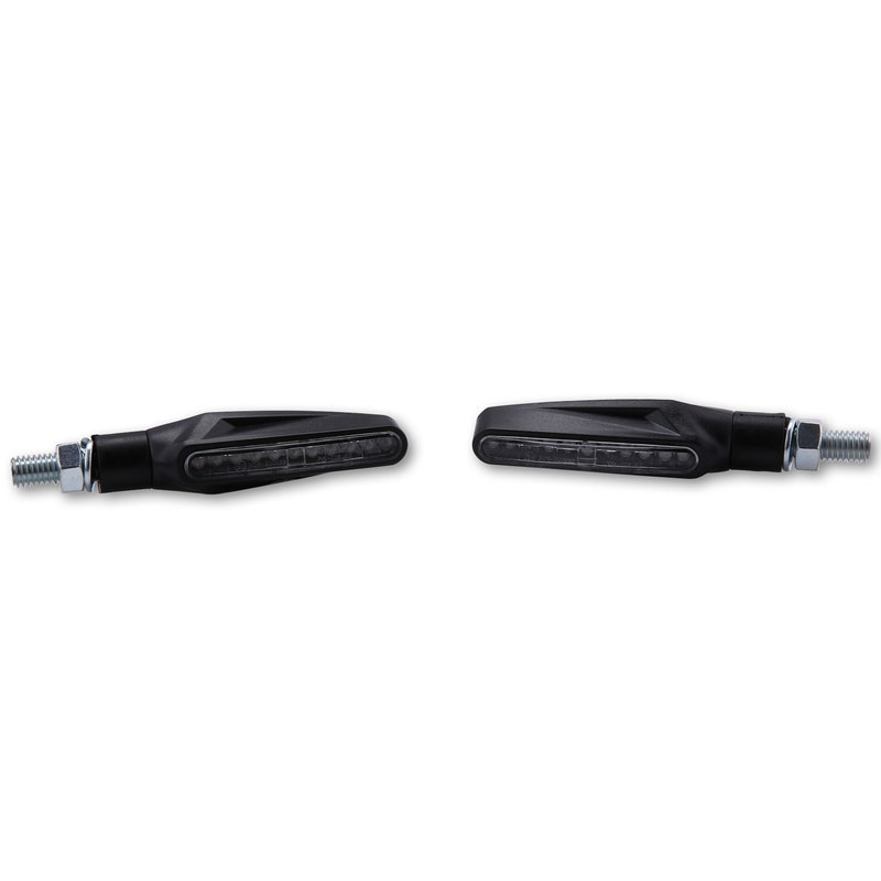 Clignotants LED moto Highsider Smart Stix noirs