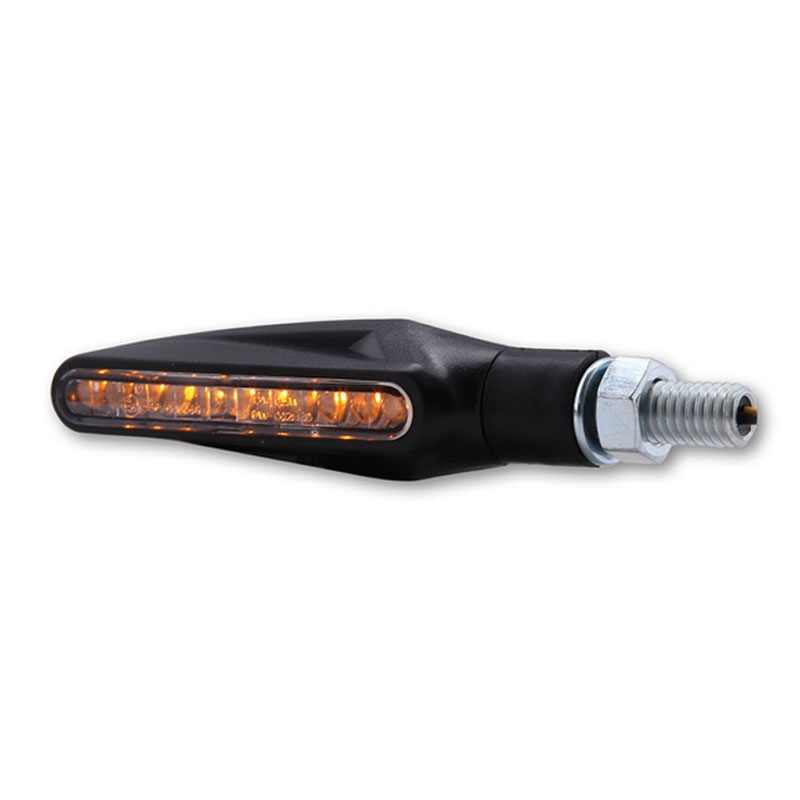 Clignotants LED moto Highsider Smart Stix noirs