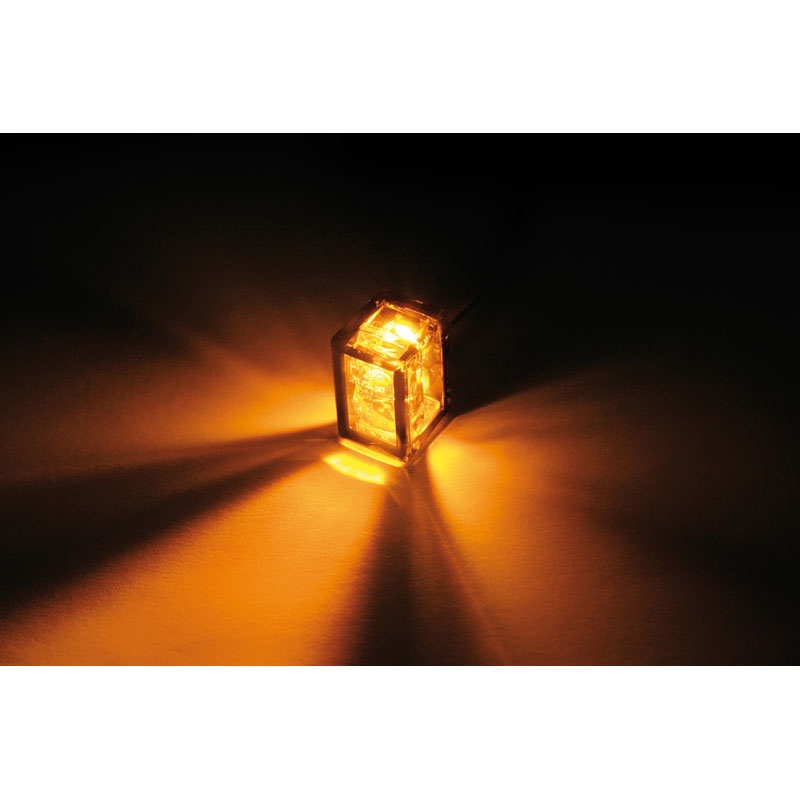 Clignotants moto Highsider Smart Micro Cube-V LED gris fumé