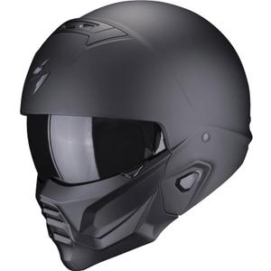 Casque moto ouvert avec masque Scorpion EXO-COMBAT II Noir mat uni
