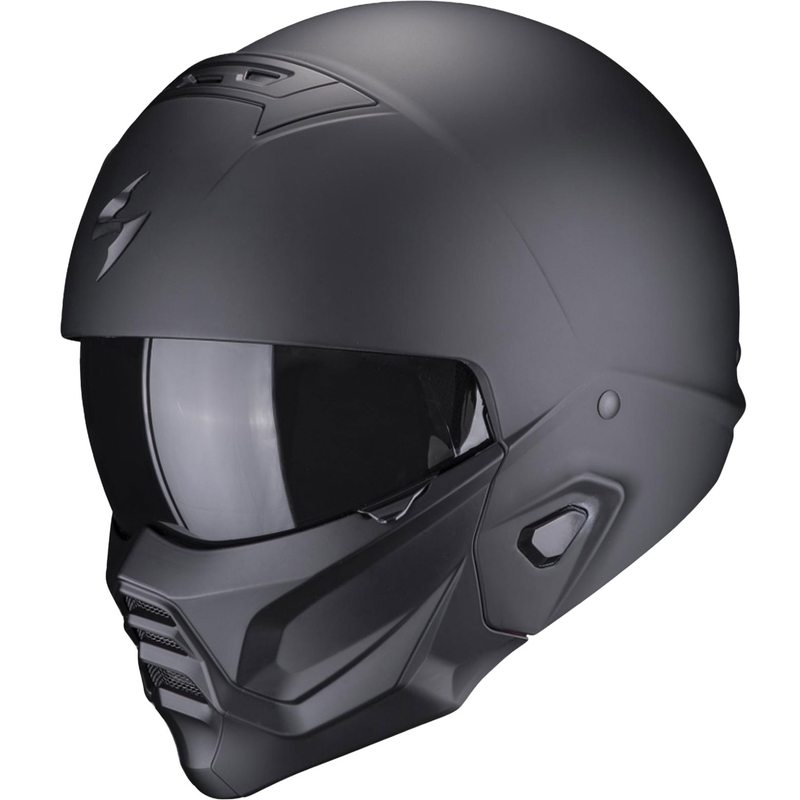 Casque moto ouvert avec masque Scorpion EXO-COMBAT II Noir mat uni