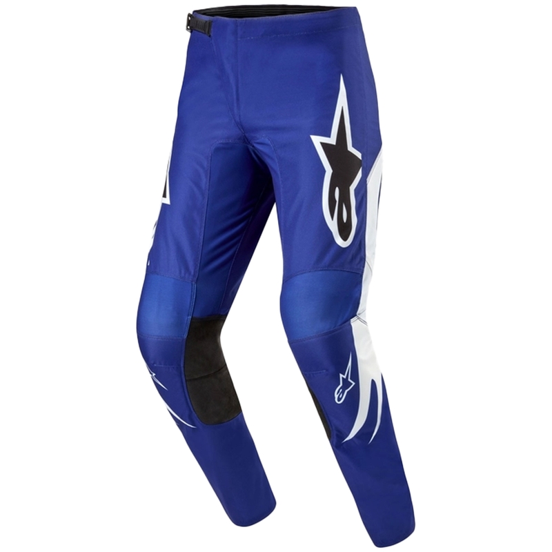 Pantalon de motocross Alpinestars Fluid Lucent bleu-blanc-noir