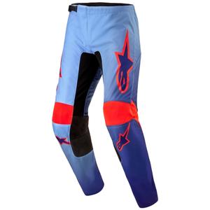 Pantalon motocross Alpinestars Fluid Lucent bleu-bleu clair-orange