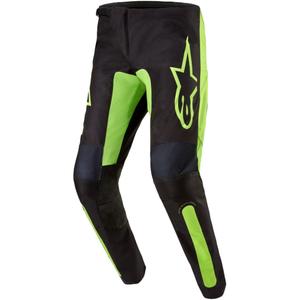 Pantalon de motocross Alpinestars Fluid Lurv noir-jaune fluo