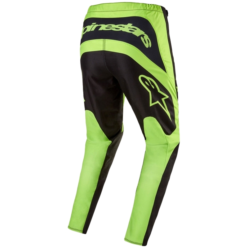 Pantalon de motocross Alpinestars Fluid Lurv noir-jaune fluo