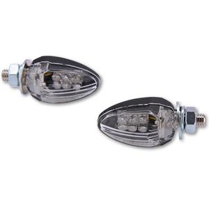 Clignotants moto LED Highsider Smart Drop noirs