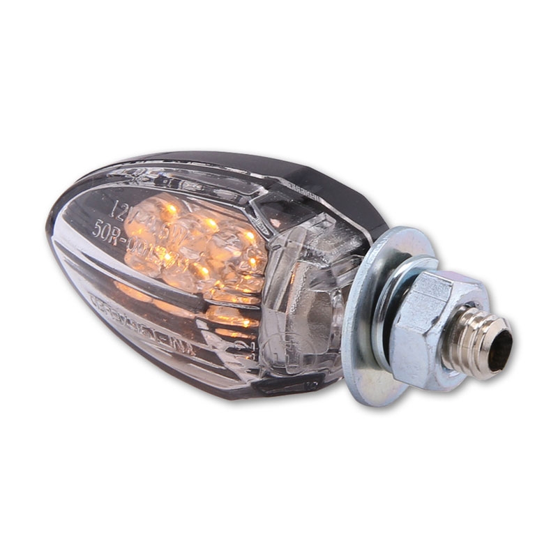 Clignotants moto LED Highsider Smart Drop noirs