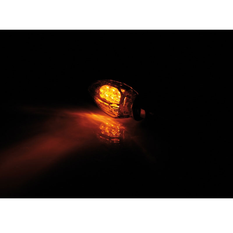 Clignotants moto LED Highsider Smart Drop noirs