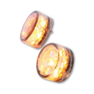 Clignotants moto Highsider Smart Module Seize LED gris fumé