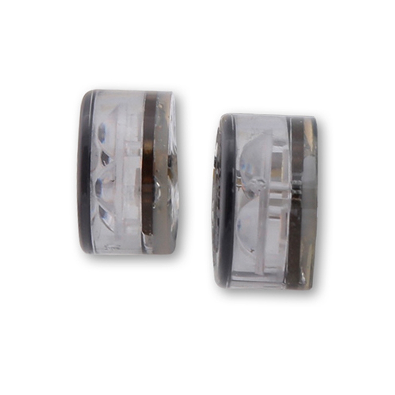 Clignotants moto Highsider Smart Module Sixteen LED 2en1 gris fumé