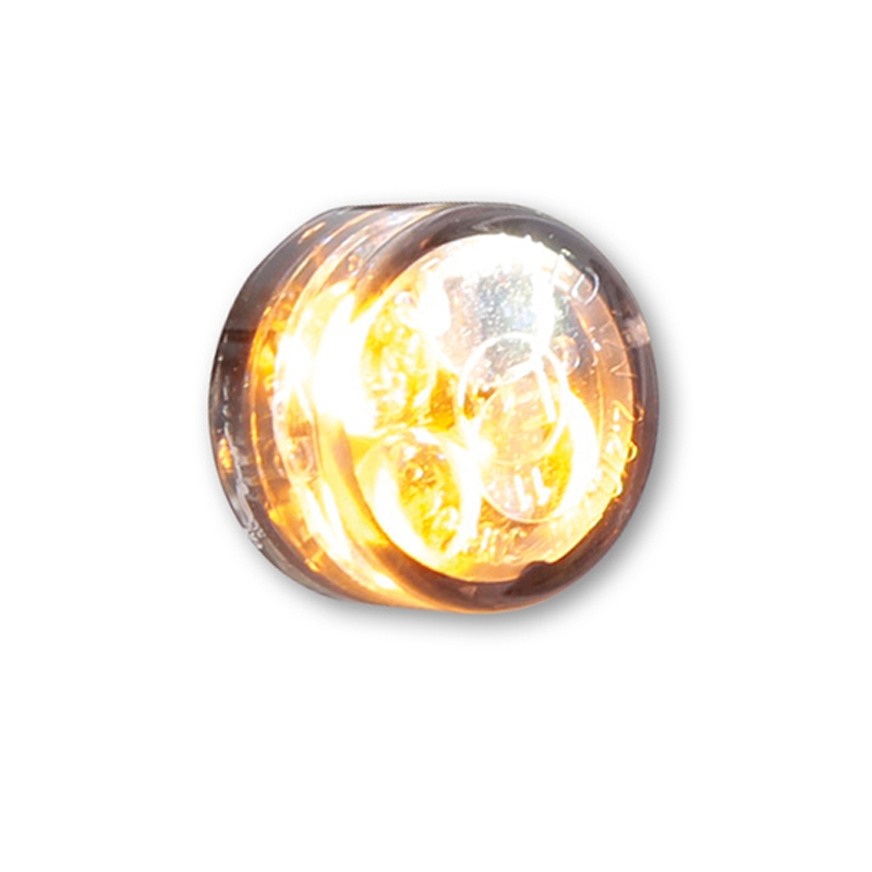 Clignotants moto Highsider Smart Module Sixteen LED 2en1 gris fumé