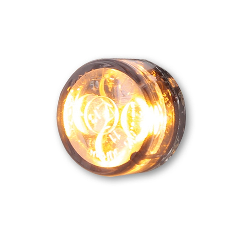 Clignotants moto Highsider Smart Module Sixteen LED 2en1 gris fumé