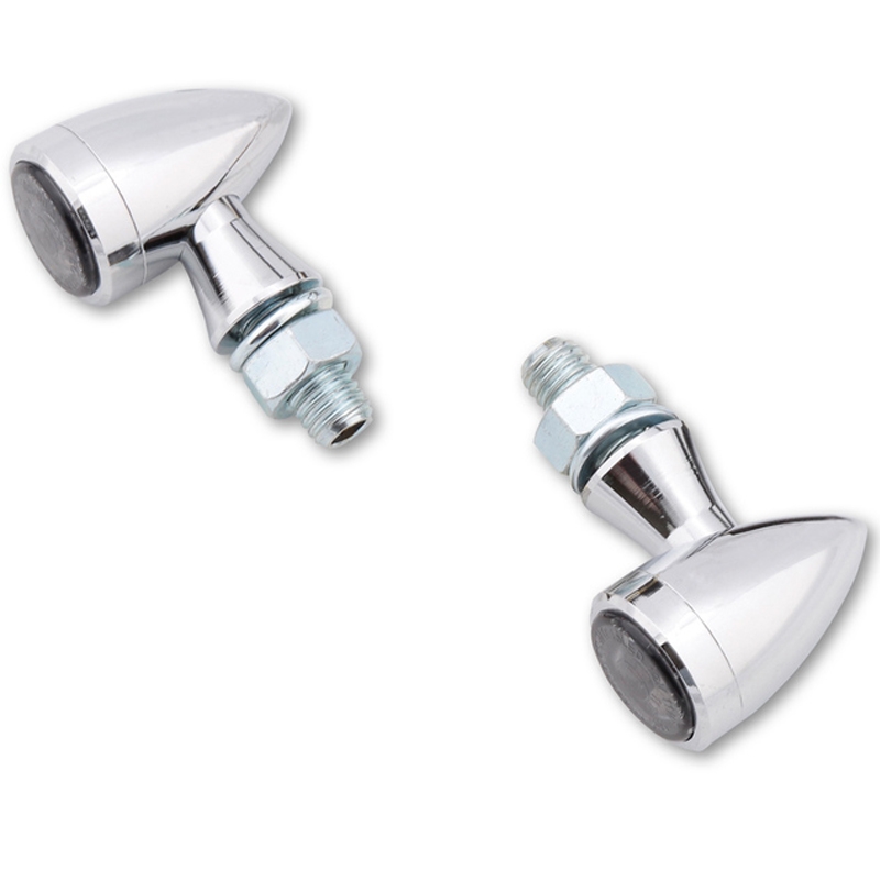 Clignotants moto Highsider Smart Sixteen Bullet LED chromé
