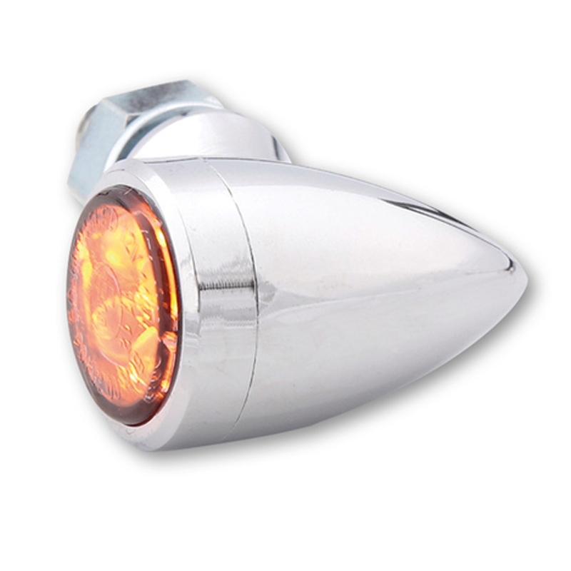 Clignotants moto Highsider Smart Sixteen Bullet LED chromé