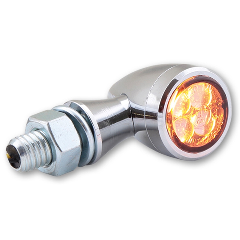 Clignotants moto Highsider Smart Sixteen Bullet LED chromé