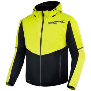 Veste de moto Shima Daybreaker noir-jaune fluo