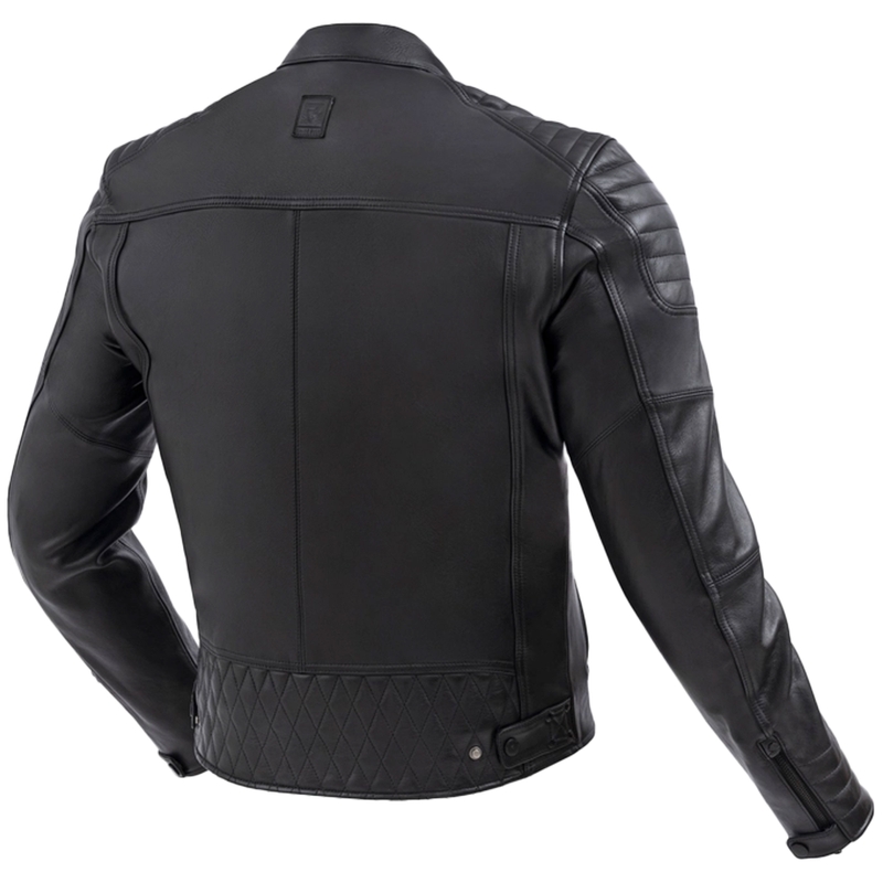 Veste de moto en cuir Rebelhorn Hunter II noir