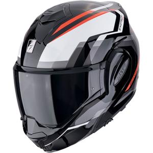 Casque moto pliable Scorpion EXO-TECH EVO FURIO noir-rouge